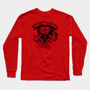 Face Your Fears Graphic Long Sleeve T-Shirt